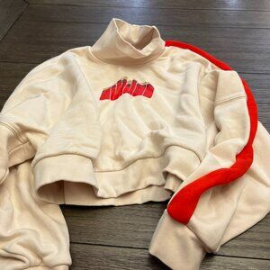 Adidas Retro Crop Sweatshirt Women Size XS